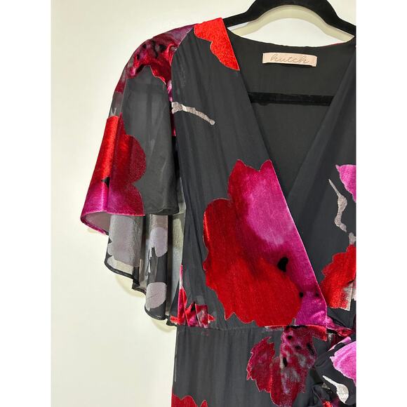 Hutch Nataly Short-Sleeve Wrap Maxi Dress Size XS/SM 2-4 NWOT Feminine Elegant - Picture 5 of 16